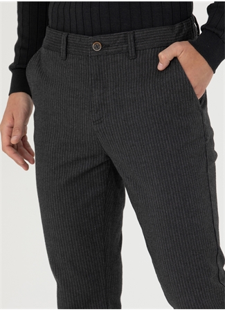 Pierre Cardin Normal Bel Normal Paça Slim Fit Antrasit Erkek Pantolon NEVADA_5