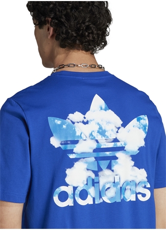 Adidas Lacivert Erkek Bisiklet Yaka T-Shirt IL5154 TS CLOUD TEE CROYAL_4