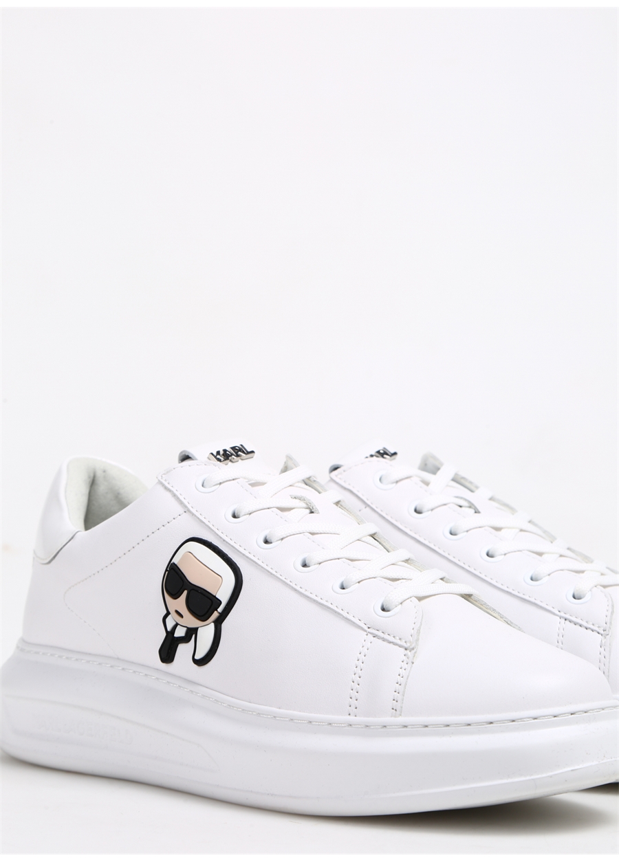 KARL LAGERFELD Beyaz Erkek Deri Sneaker KL52530_4