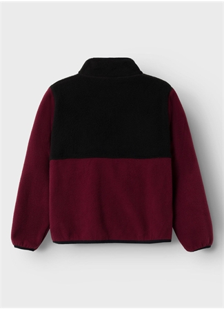 Name İt Bordo Kız Çocuk Fermuarlı Diyagonal Sweatmont NKNMEEKO FLEECE JACKET_1