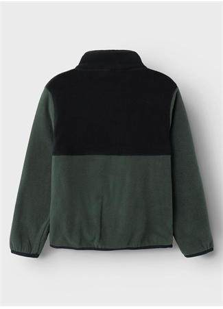 Name İt Koyu Yeşil Kız Çocuk Fermuarlı Diyagonal Sweatmont NKNMEEKO FLEECE JACKET_2