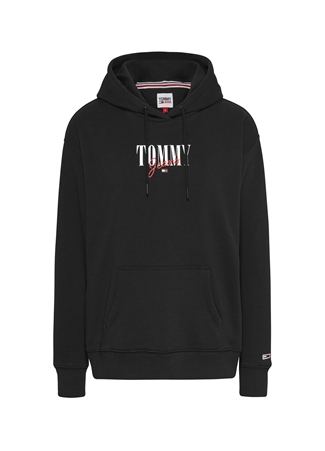 Tommy Jeans Kapüşon Yaka Siyah Kadın Sweatshırt DW0DW16397BDS