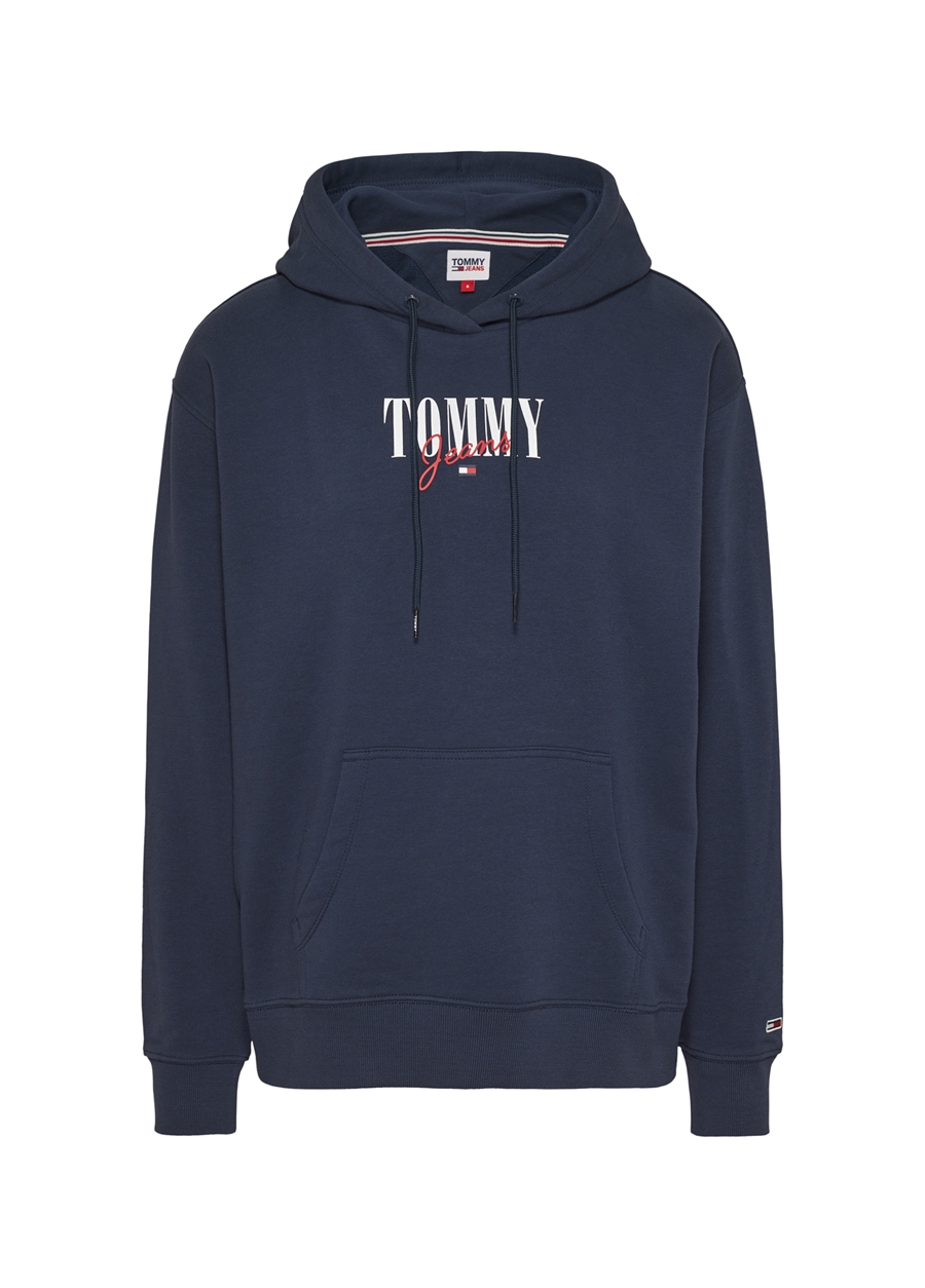 Tommy Jeans Kapüşon Yaka Lacivert Kadın Sweatshırt DW0DW16397C87_0