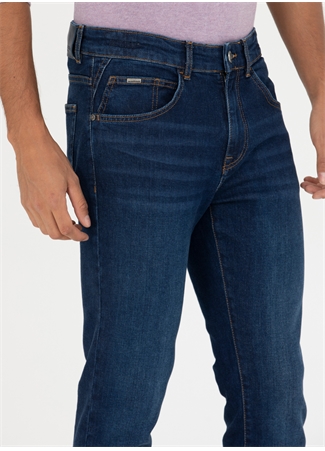 Pierre Cardin Normal Bel Normal Paça Slim Fit Lacivert Erkek Denim Pantolon BADELA_4