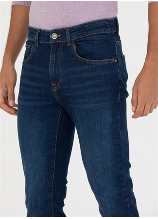 Pierre Cardin Normal Bel Normal Paça Slim Fit Lacivert Erkek Denim Pantolon BADELA_5