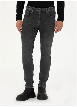 Pierre Cardin Normal Bel Normal Paça Slim Fit Antrasit Erkek Denim Pantolon LAPENA_1