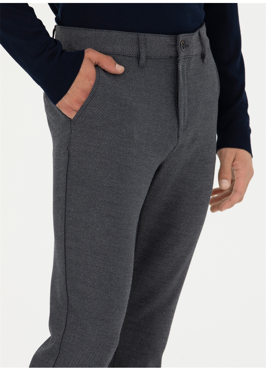 Pierre Cardin Normal Bel Normal Paça Slim Fit Lacivert Erkek Pantolon MAYON_4