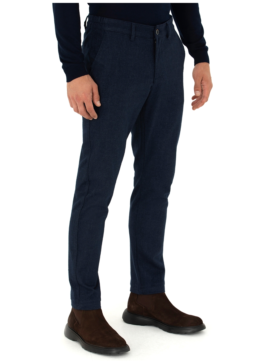 Pierre Cardin Normal Bel Normal Paça Slim Fit Lacivert Erkek Pantolon MARVINA_1