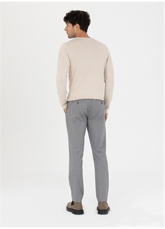 Pierre Cardin Normal Bel Normal Paça Slim Fit Gri Erkek Pantolon NEVADA_3