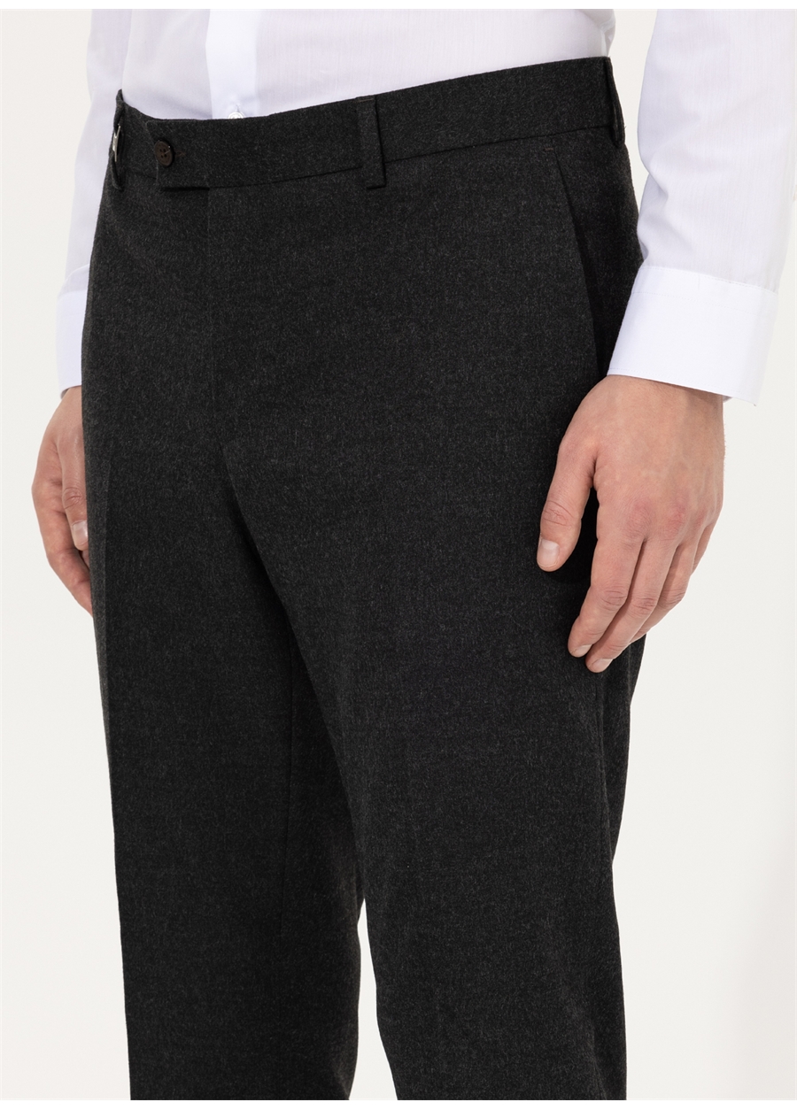 Pierre Cardin Normal Bel Normal Paça Slim Fit Antrasit Erkek Klasik Pantolon S09014/P_4