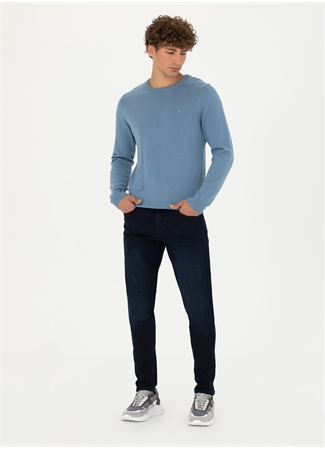 Pierre Cardin Normal Bel Normal Paça Slim Fit Lacivert Erkek Denim Pantolon YUKON_1