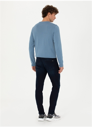 Pierre Cardin Normal Bel Normal Paça Slim Fit Lacivert Erkek Denim Pantolon YUKON_2