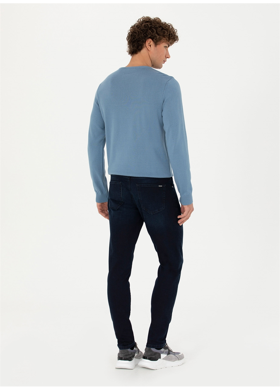 Pierre Cardin Normal Bel Normal Paça Slim Fit Lacivert Erkek Denim Pantolon YUKON_2