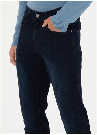 Pierre Cardin Normal Bel Normal Paça Slim Fit Lacivert Erkek Denim Pantolon YUKON_4