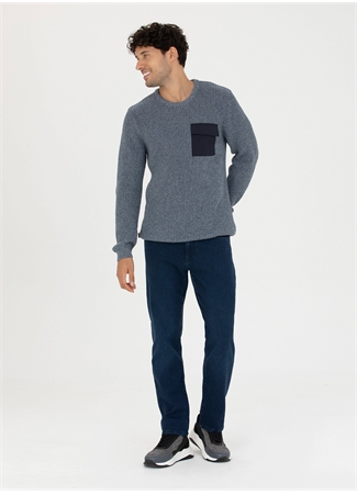 Pierre Cardin Normal Bel Normal Paça Straight Lacivert Erkek Denim Pantolon MIGUEL_0