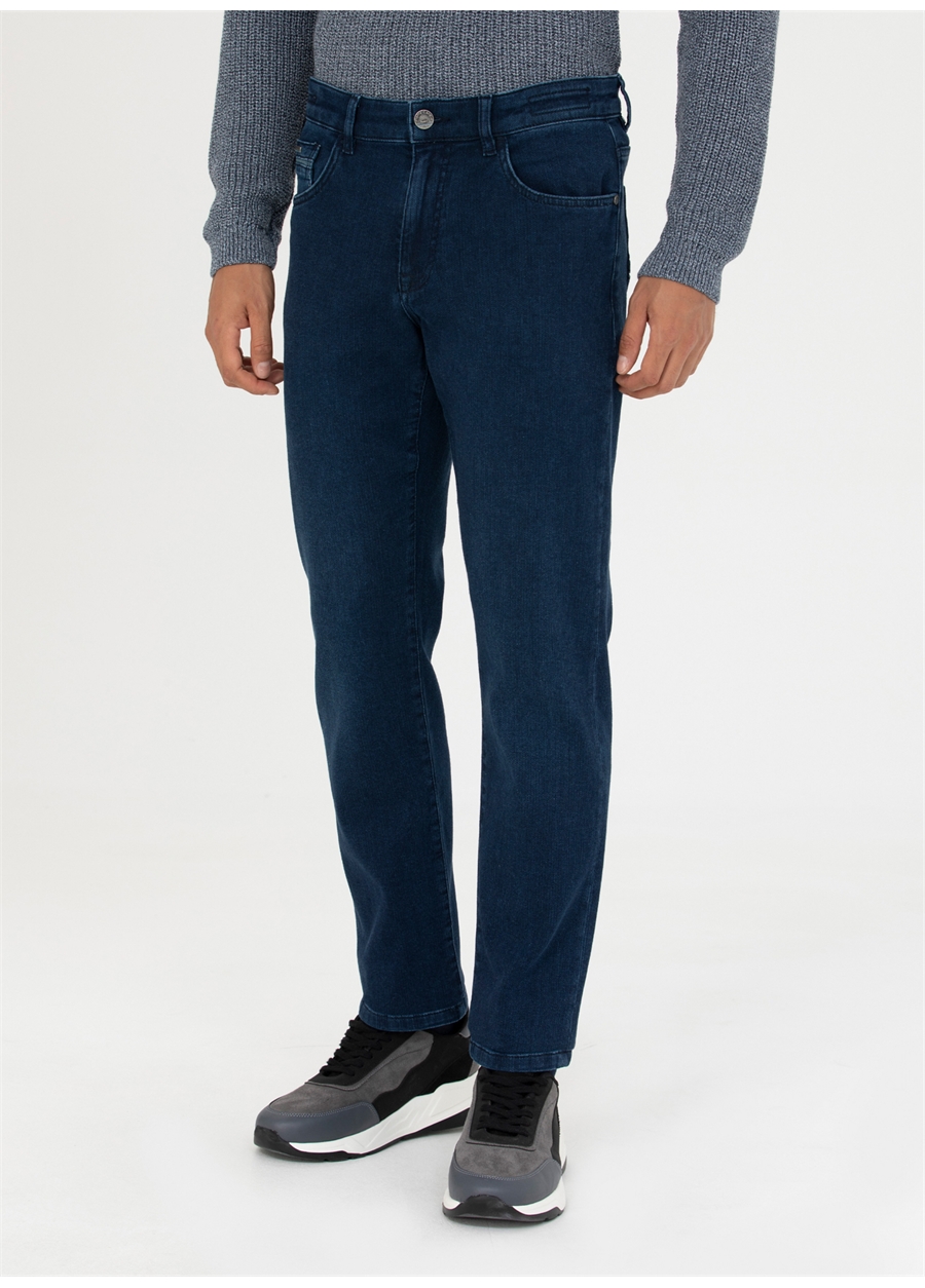 Pierre Cardin Normal Bel Normal Paça Straight Lacivert Erkek Denim Pantolon MIGUEL_1