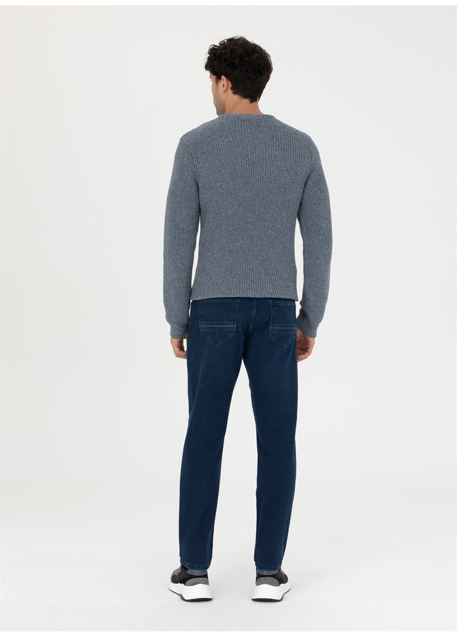 Pierre Cardin Normal Bel Normal Paça Straight Lacivert Erkek Denim Pantolon MIGUEL_3