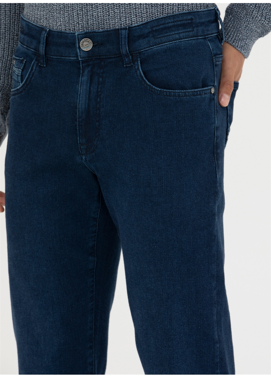 Pierre Cardin Normal Bel Normal Paça Straight Lacivert Erkek Denim Pantolon MIGUEL_5