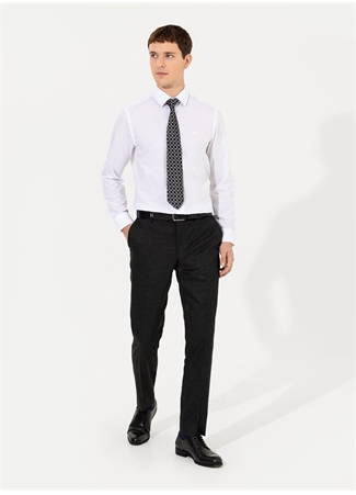 Pierre Cardin Normal Bel Normal Paça Slim Fit Antrasit Erkek Klasik Pantolon S09014/P_0