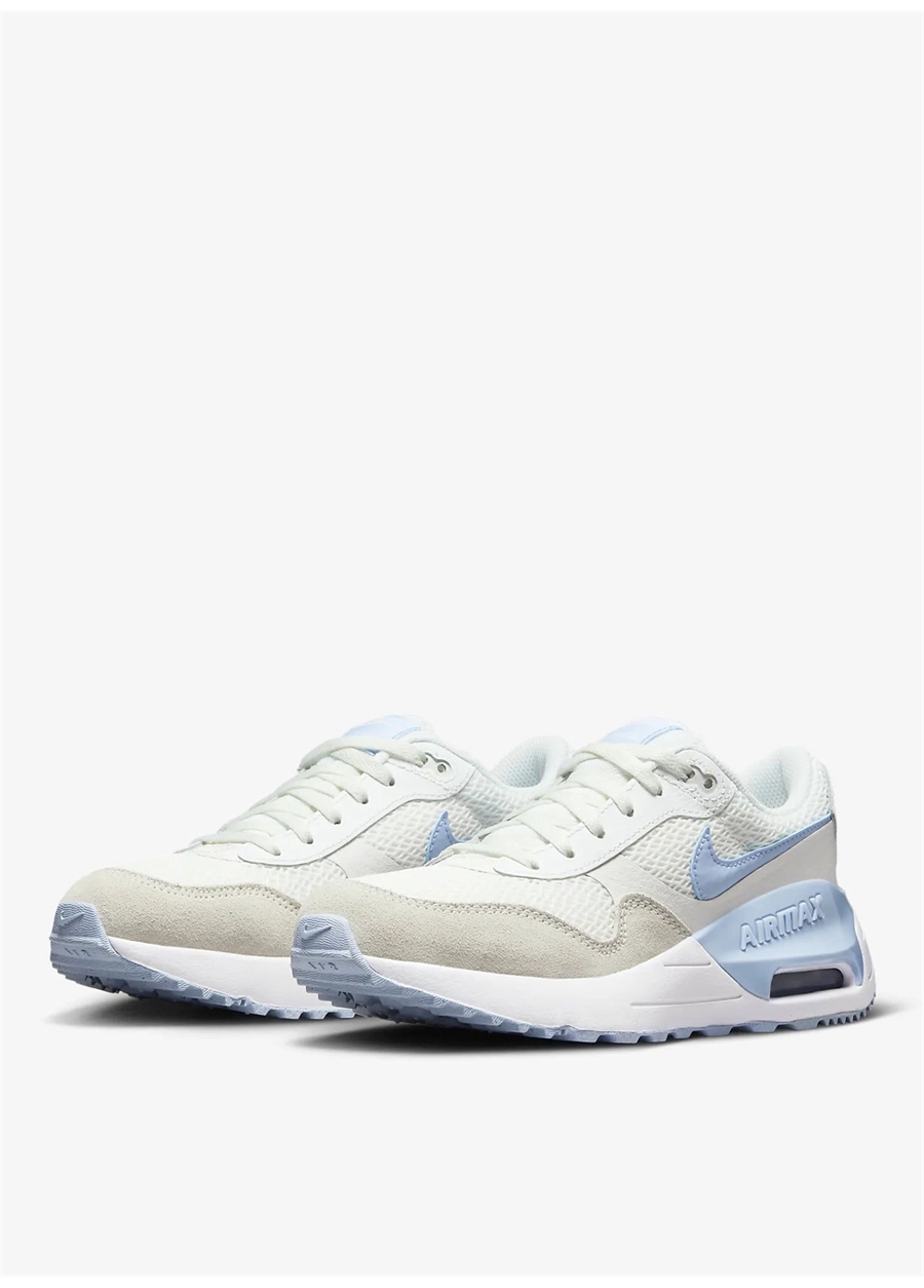 Nike Çocuk Beyaz - Mavi Yürüyüş Ayakkabısı DQ0284-111 AIR MAX SYSTM GS_4