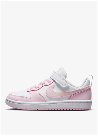 Nike Beyaz - Pembe Kız Çocuk Yürüyüş Ayakkabısı DV5457-105 COURT BOROUGH LOW PS_1