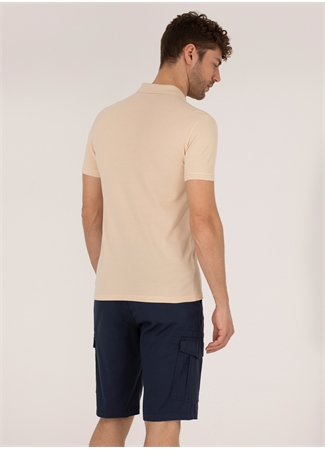 Pierre Cardin Düz Bej Erkek Polo T-Shirt ALTON-E_4