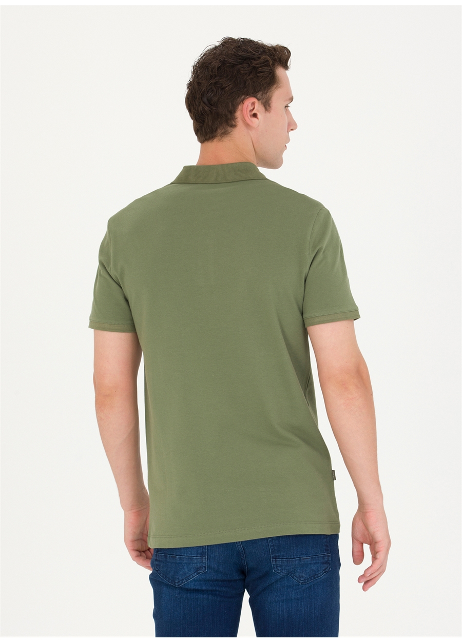 Pierre Cardin Baskılı Haki Erkek Polo T-Shirt PITINGA-E_4