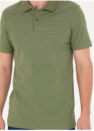 Pierre Cardin Baskılı Haki Erkek Polo T-Shirt PITINGA-E_5