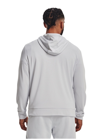 Under Armour Gri Erkek Kapüşonlu Sweatshirt 3357-014 UA Armour Fleece FZ Hoodie_1