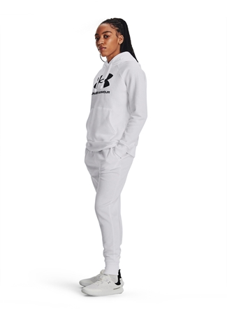 Under Armour Beyaz Kadın Eşofman Altı 1379438-100 UA Rival Fleece Jogger_2