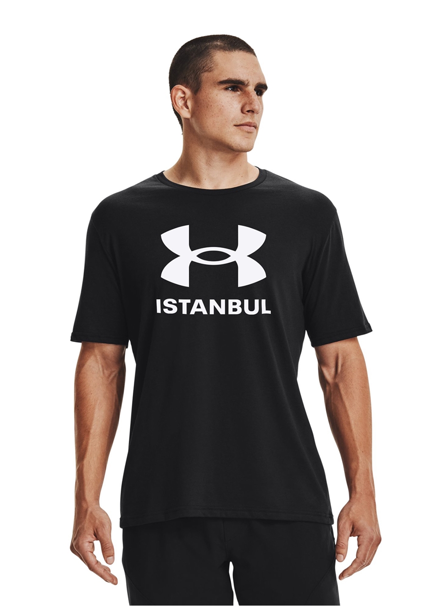 Under Armour Siyah Erkek Bisiklet Yaka T-Shirt 1376300-001 UA CITY TEE ISTANBUL