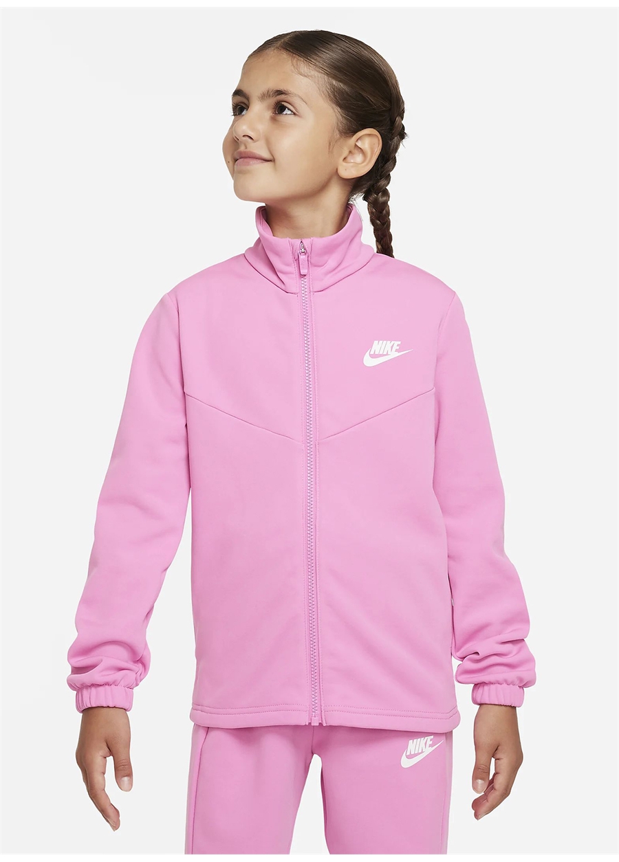 Nike Düz Pembe Kız Çocuk Eşofman Takımı FD3067-675 K NSW TRACKSUIT POLY FZ_2