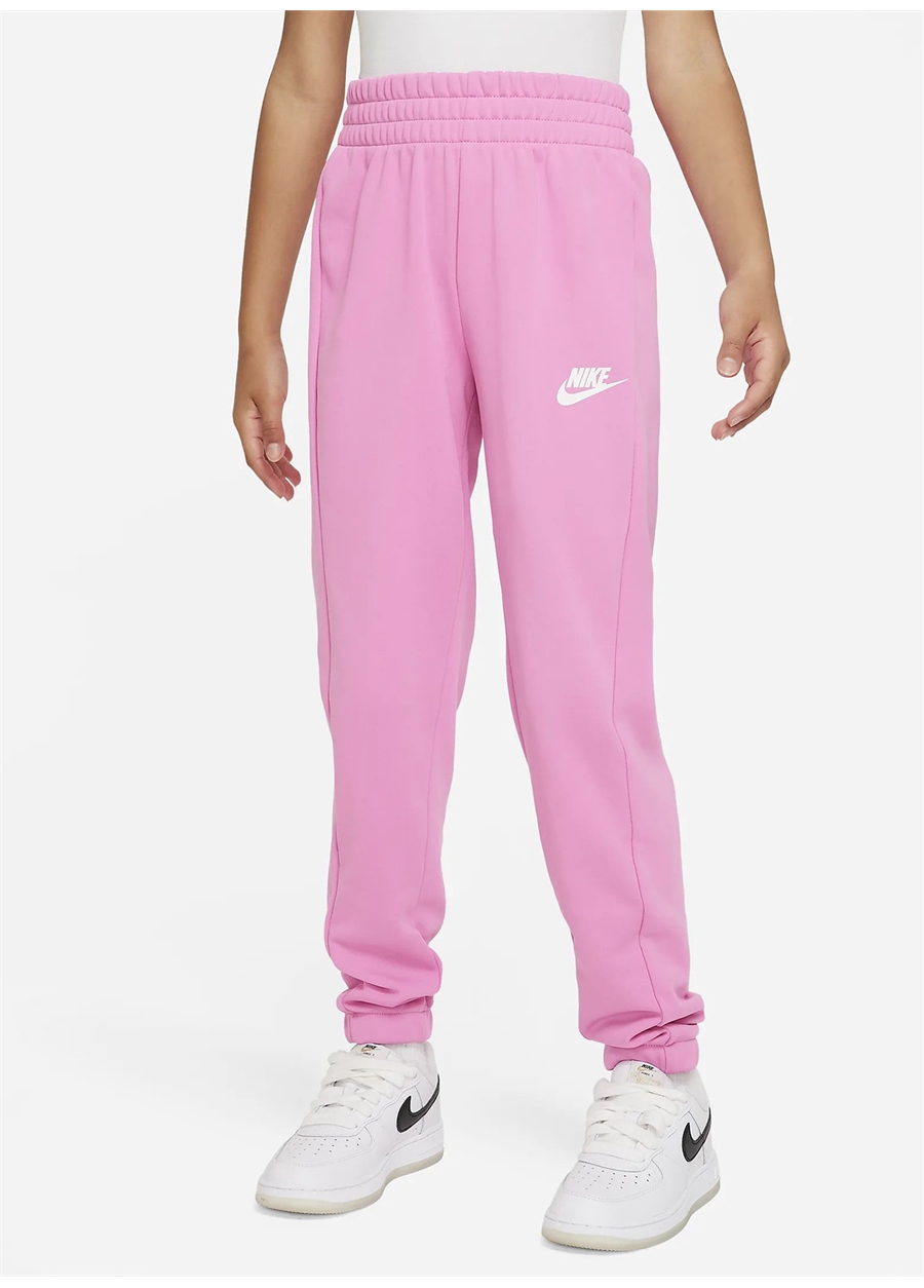 Nike Düz Pembe Kız Çocuk Eşofman Takımı FD3067-675 K NSW TRACKSUIT POLY FZ_6