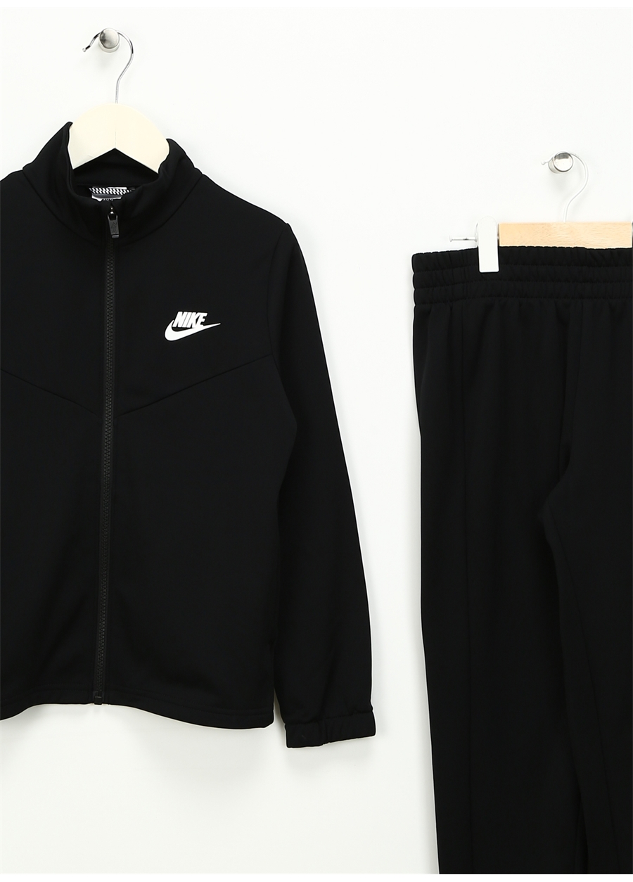 Nike Düz Siyah Erkek Çocuk Eşofman Takımı FD3067-010 K NSW TRACKSUIT POLY FZ_2