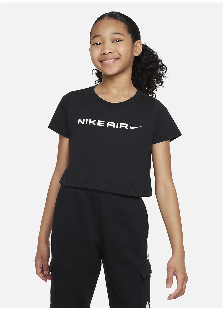 Nike Kız Çocuk T-Shirt FD5361-010 G NSW TEE CROP AIR