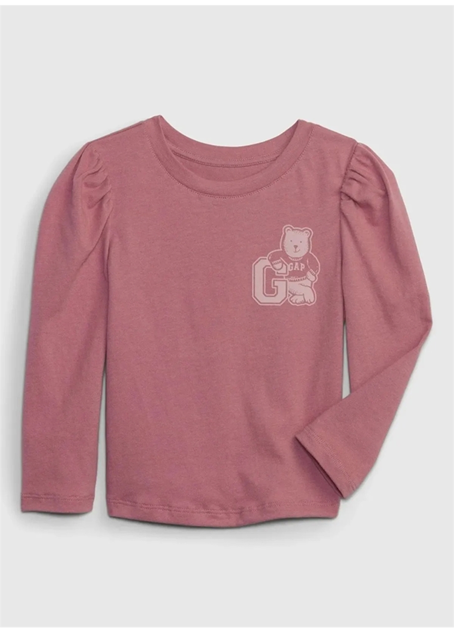 Gap Pembe Kız Bebek T-Shirt 786047-A