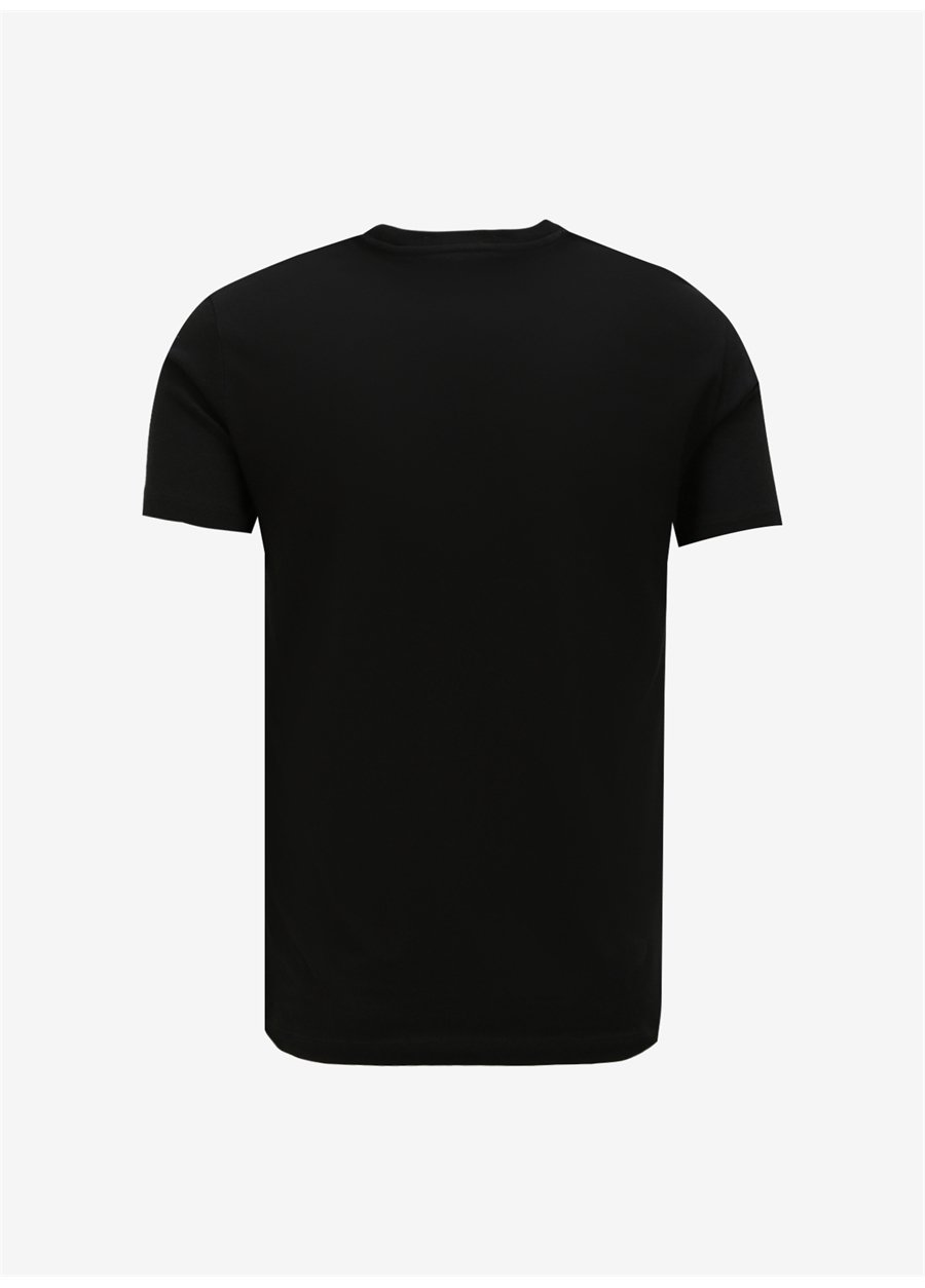 Armani Exchange Bisiklet Yaka Baskılı Siyah Erkek T-Shirt 6RZTAC 1200 BLACK_0