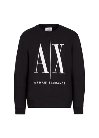 Armani Exchange Bisiklet Yaka Siyah Erkek Sweatshırt 8NZMPA 1200 BLACK_5