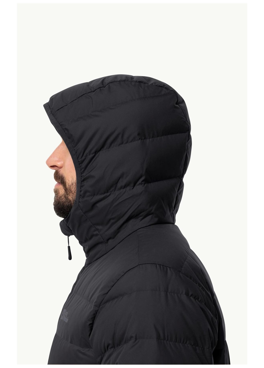 Jack Wolfskin Siyah Erkek Kapüşon Yaka Mont Ather Down Hoody M_2