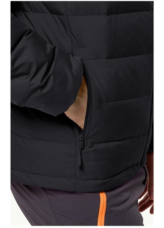 Jack Wolfskin Siyah Erkek Kapüşon Yaka Mont Ather Down Hoody M_3