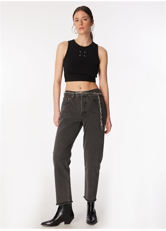 Levis 501 Siyah Kadın Denim Pantolon CROP LOCAL TR GET OFF MY CLOUD