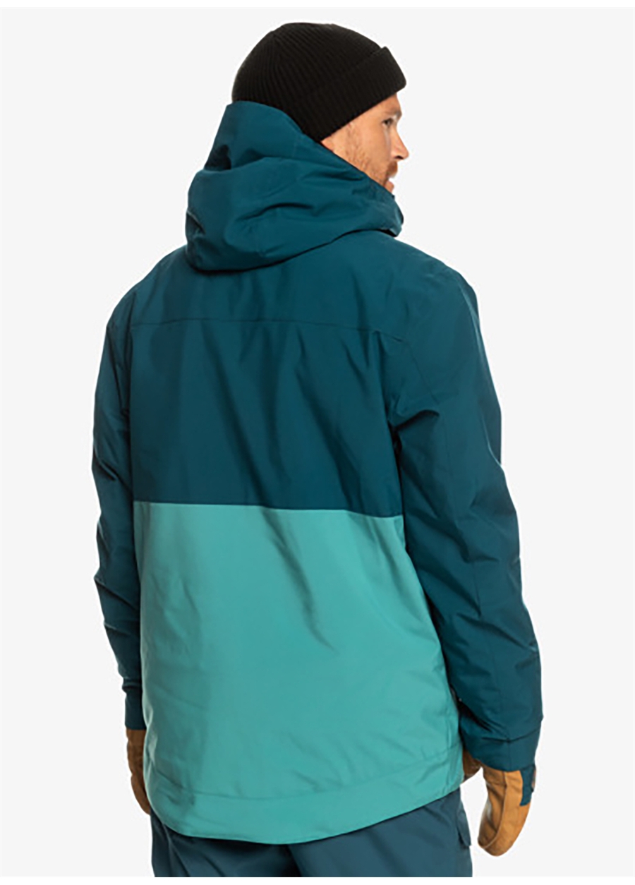 Quiksilver Mavi Erkek Kapüşon Yaka Regular Fit Waterproof Kayak Montu EQYTJ03431 Sycamore Jk_1