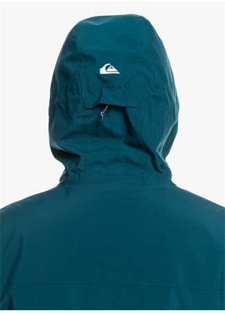 Quiksilver Mavi Erkek Kapüşon Yaka Regular Fit Waterproof Kayak Montu EQYTJ03431 Sycamore Jk_3