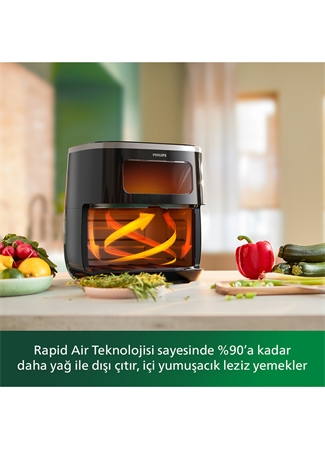 Philips Airfryer Xl Hd9257/80 3000 Serisi 5.6 Lt Yağsız Fritöz_3