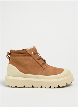 Ugg Süet + Tekstil Taba - Beyaz Erkek Bot 1143991 M CLASSIC ULTRA MINI