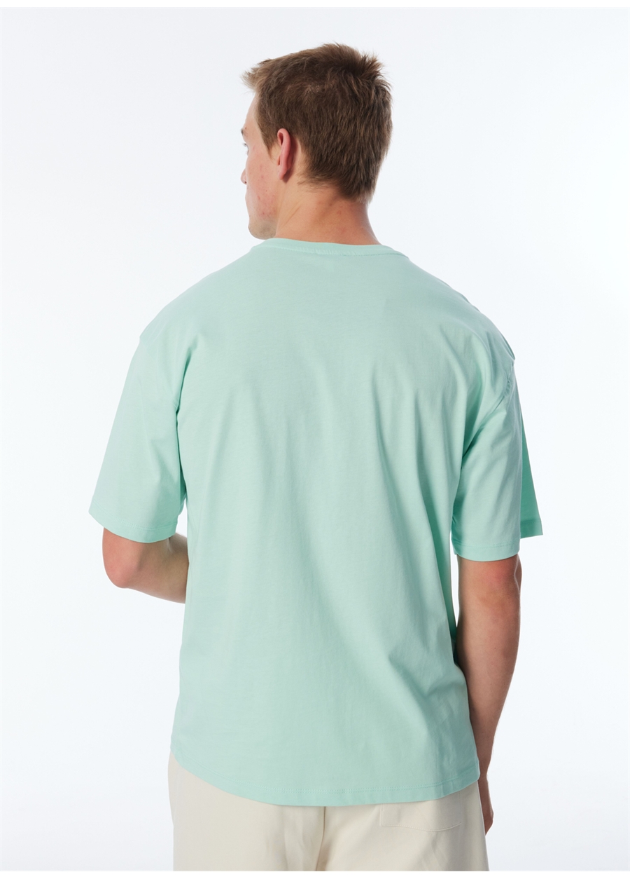 Jeep Mint Erkek Bisiklet Yaka Loose Fit Baskılı T-Shirt C4SM-TST4540_4