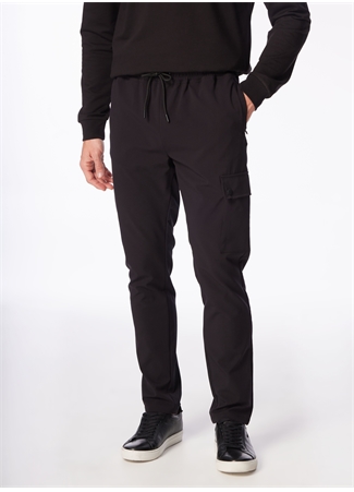 Fabrika Siyah Erkek Basic Chino Pantolon F4SM-PNT 0745_8