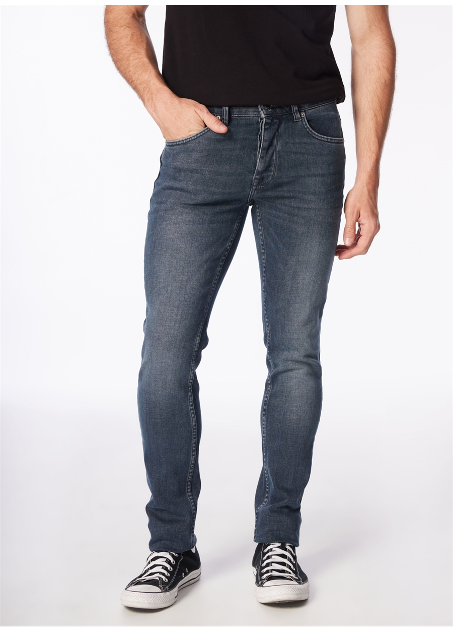 Fabrika Gri Erkek Slim Fit Denim Pantolon F4SM-PNT-0999_1