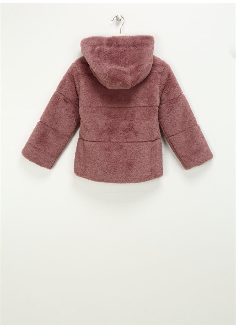 Name İt Gül Kurusu Bebek Mont NMFMOSA FAKE FUR JACKET W HOOD PB_1