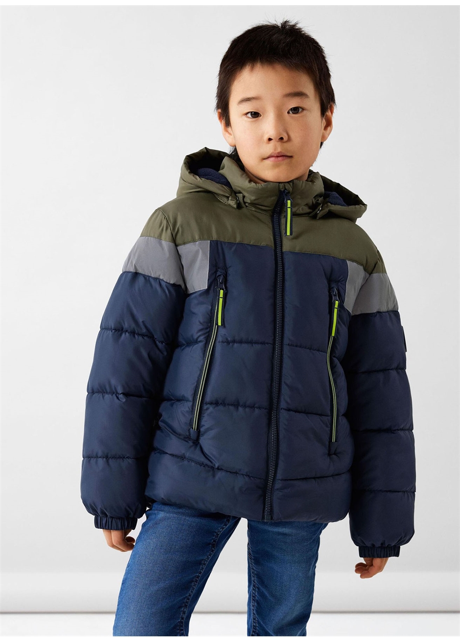 Name İt Lacivert Erkek Çocuk Mont NKMMONTEL PUFFER JACKET REFL. BLOCK_2